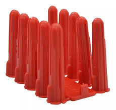 [TAQPLA06RJ] TAQUETE TIPO  TORS 1/4 ROJO